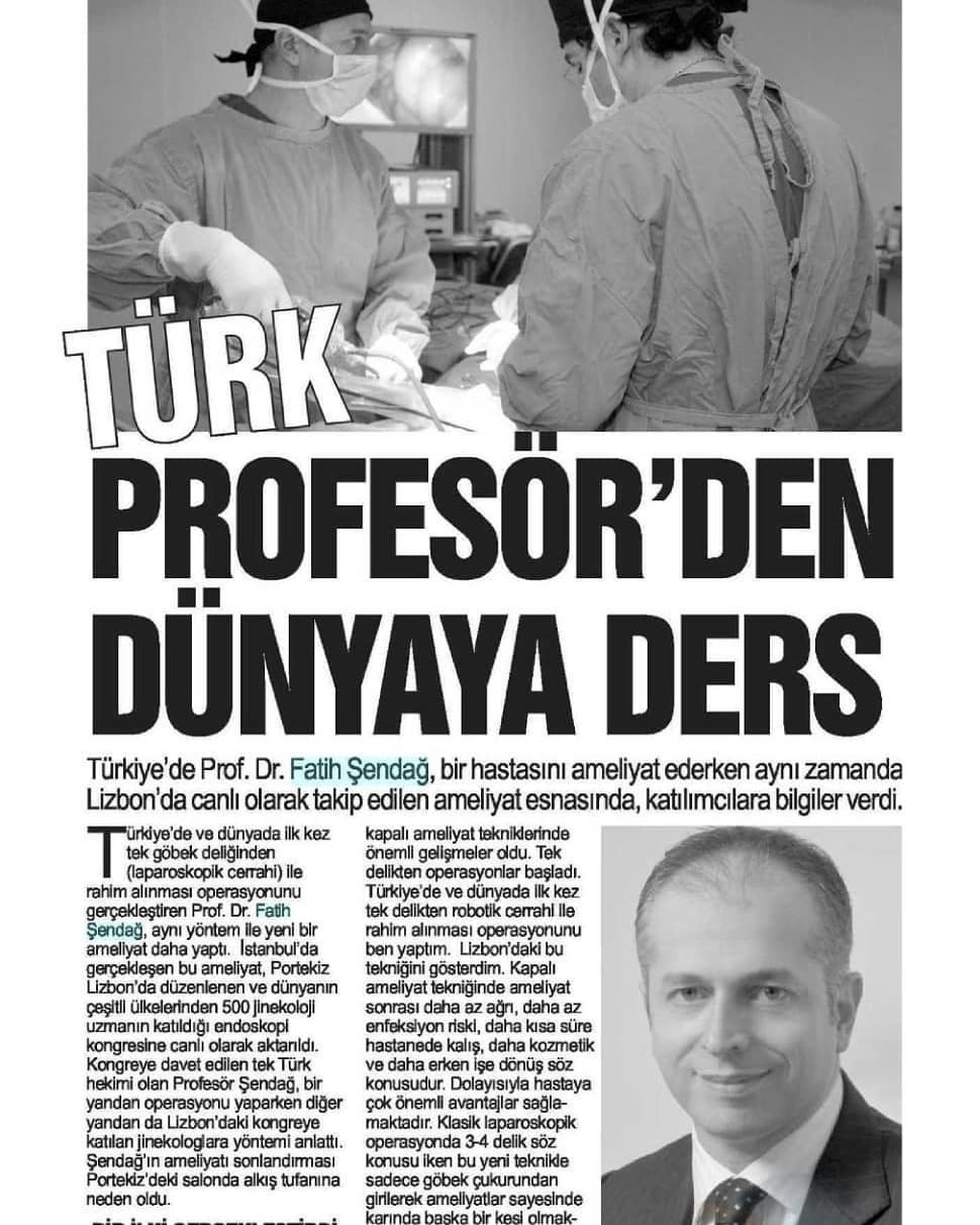 Prof. Dr. Fatih Şendağ basın