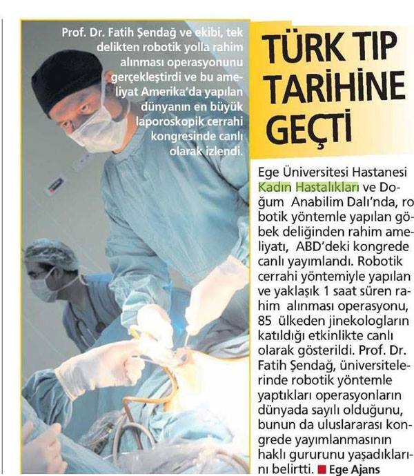 Prof. Dr. Fatih Şendağ basın
